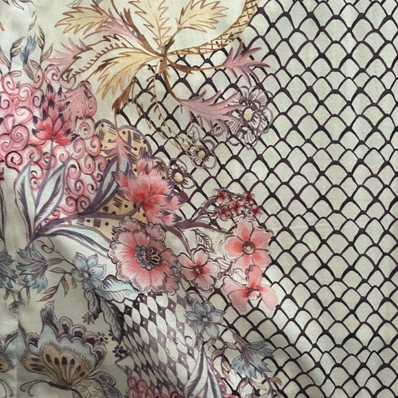 Floral Maxi Dress with Pink Accents - Picture 5 of 5